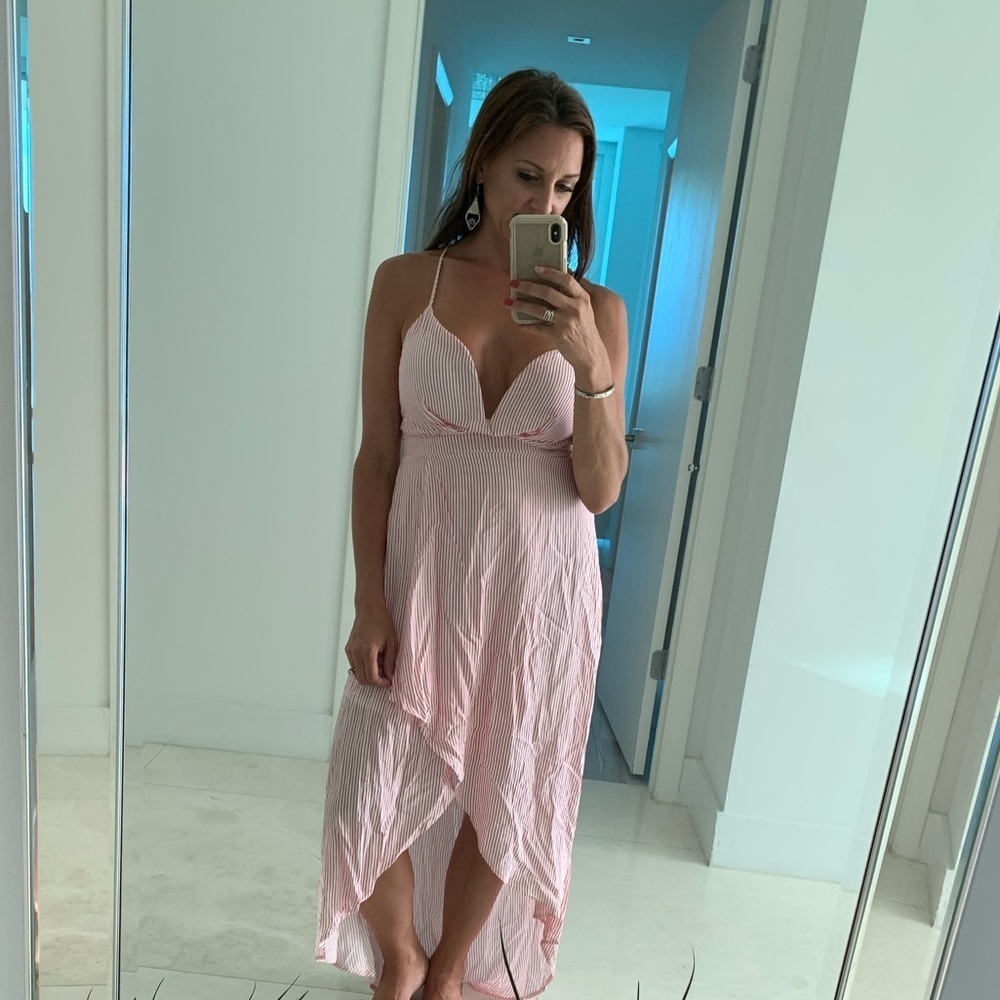 High Low Halter Maxi Dress